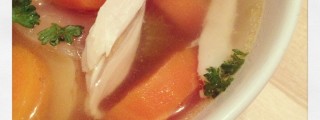 immune boosting chicken soup bowl